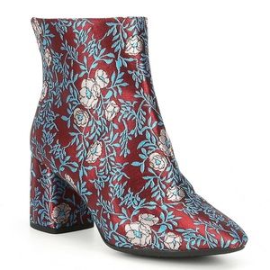 👢 GIANNI BINI Catalano Brocade Floral Booties, 7M — VGUC